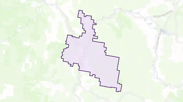 Wollombi Area Boundary Map
