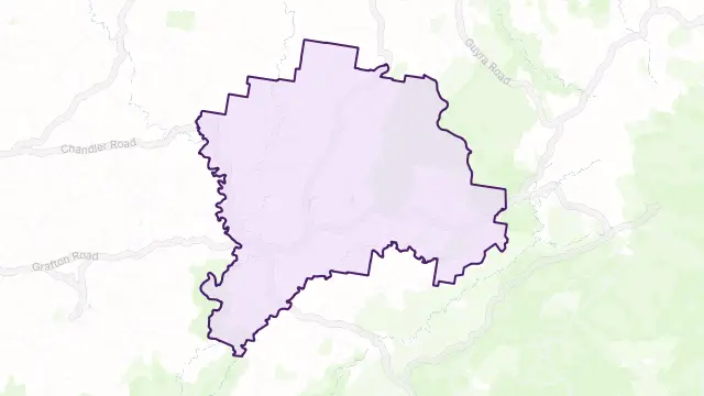 Wollomombi Area Boundary Map