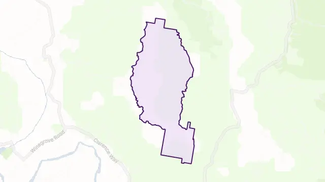 Wombat Creek Area Boundary Map