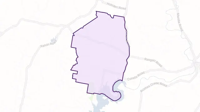 Wongo Creek Area Boundary Map