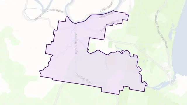 Woodburn Area Boundary Map