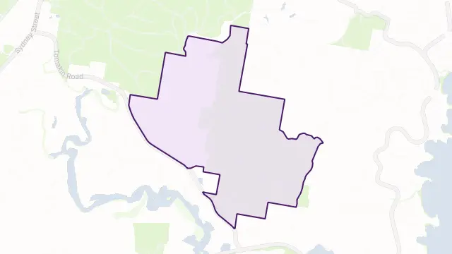 Woodlands Area Boundary Map