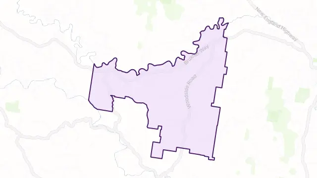 Woodside Area Boundary Map