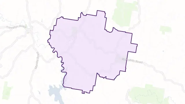 Woodsreef Area Boundary Map