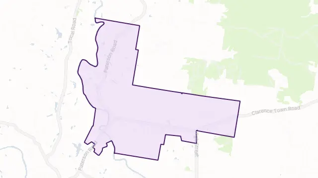 Woodville Area Boundary Map