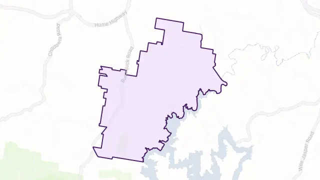 Woolgarlo Area Boundary Map