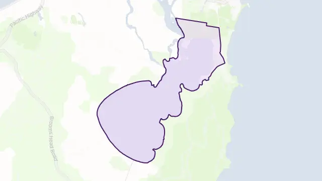 Wooloweyah Area Boundary Map