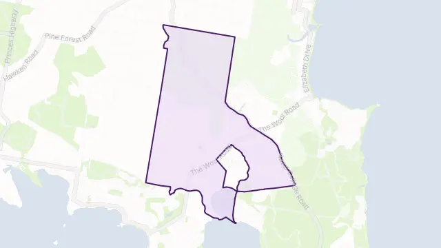 Worrowing Heights Area Boundary Map