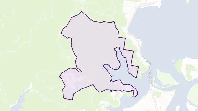 Woy Woy Bay Area Boundary Map