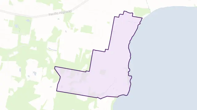 Wyongah Area Boundary Map