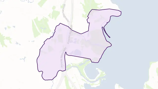 Yallah Area Boundary Map