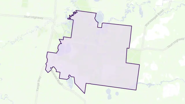 Yanga Area Boundary Map
