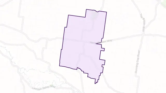 Yarrabandai Area Boundary Map