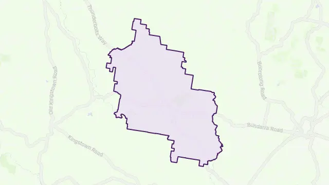 Yarrowyck Area Boundary Map