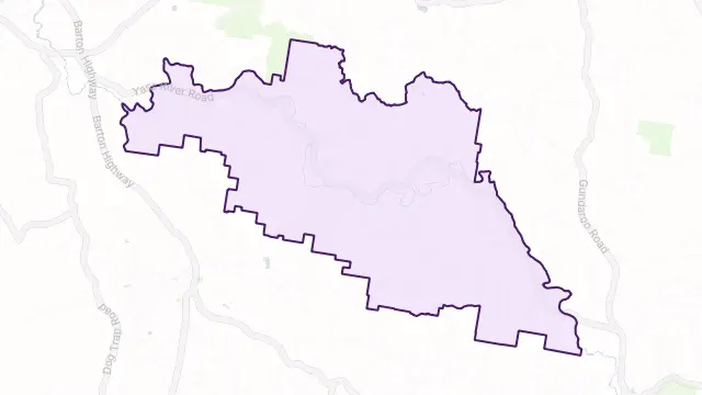Yass River Area Boundary Map