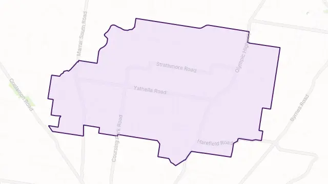 Yathella Area Boundary Map