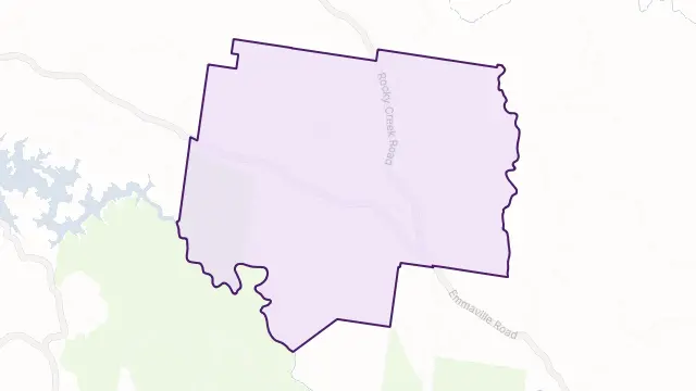 Yellow Dam Area Boundary Map