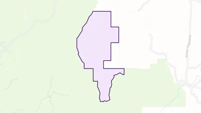 Camp Creek Area Boundary Map