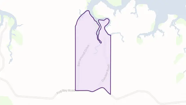 Dundee Downs Area Boundary Map