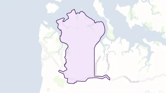 Dundee Forest Area Boundary Map