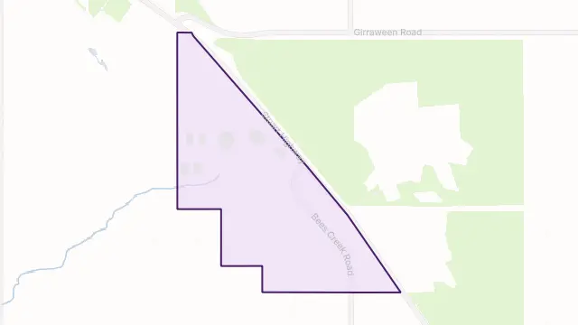 Freds Pass Area Boundary Map