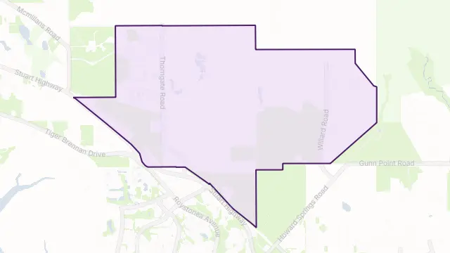 Holtze Area Boundary Map