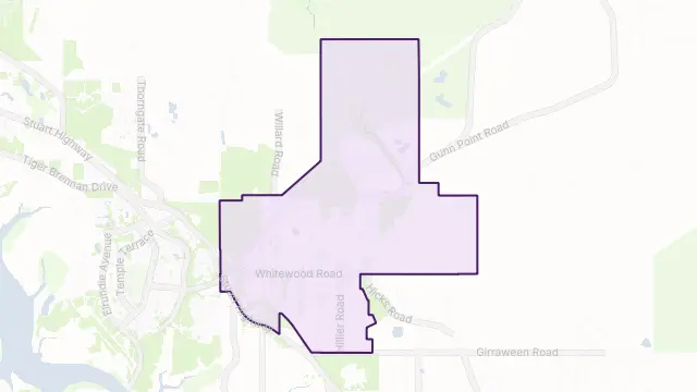 Howard Springs Area Boundary Map