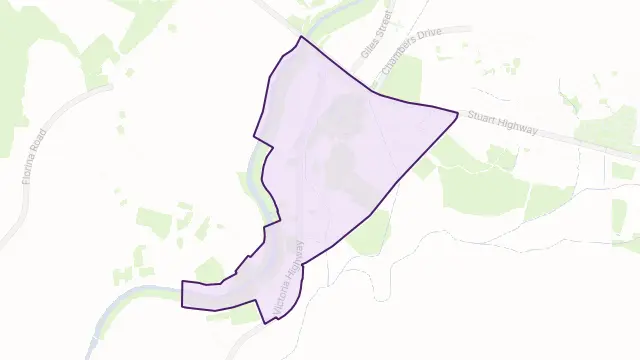 Katherine South Area Boundary Map