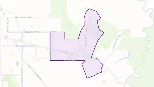 Lambells Lagoon Area Boundary Map