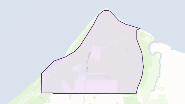 Lee Point Area Boundary Map
