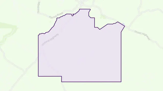 Manbulloo Area Boundary Map
