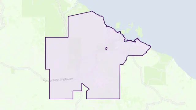 McArthur Area Boundary Map