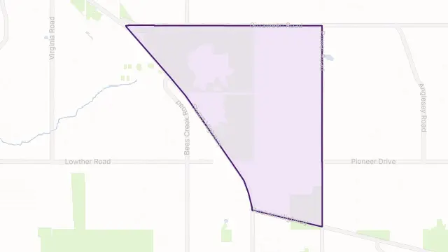 McMinns Lagoon Area Boundary Map