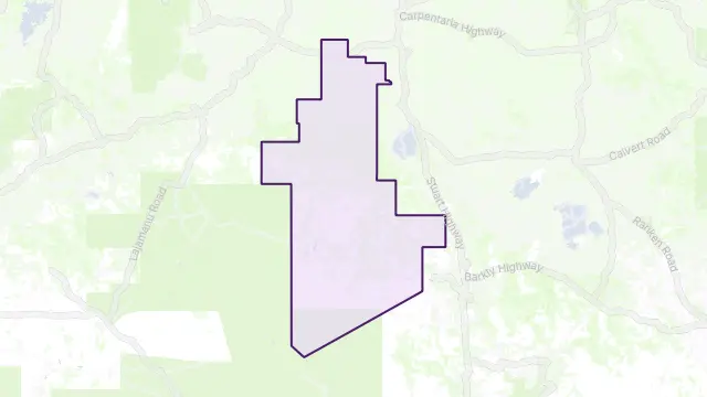 Tanami East Area Boundary Map