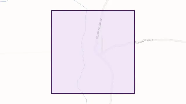 Ti Tree Area Boundary Map