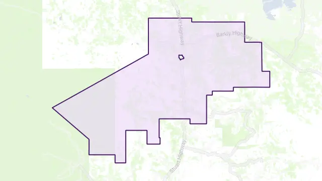 Warumungu Area Boundary Map