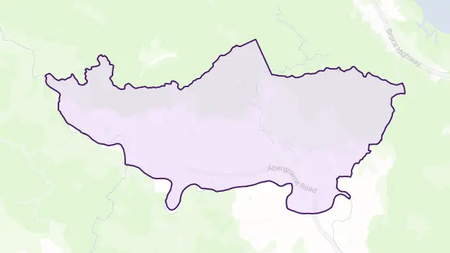 Abergowrie Area Boundary Map