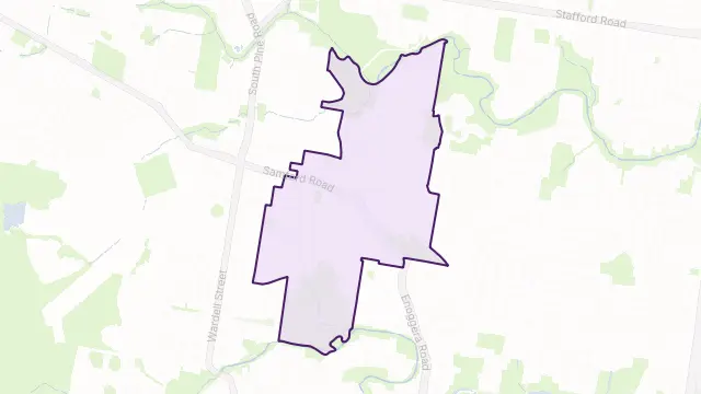 Alderley Area Boundary Map