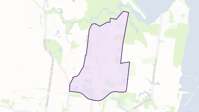 Andergrove Area Boundary Map