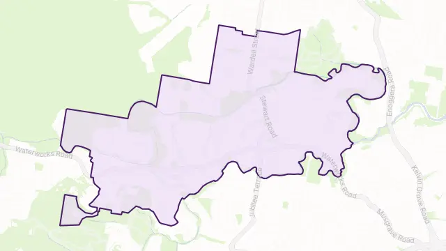 Ashgrove Area Boundary Map