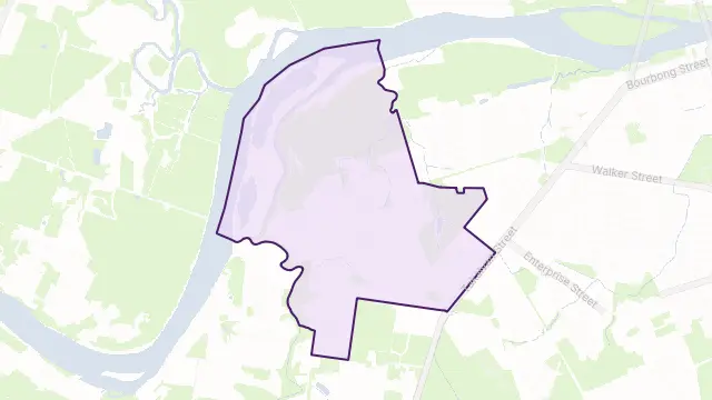 Avoca Area Boundary Map