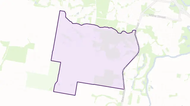 Bahrs Scrub Area Boundary Map