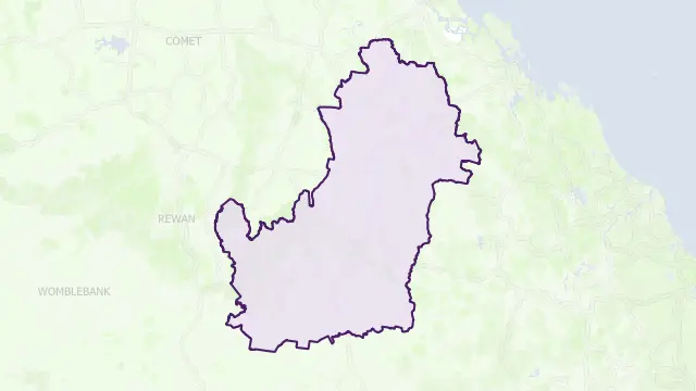 Banana Area Boundary Map