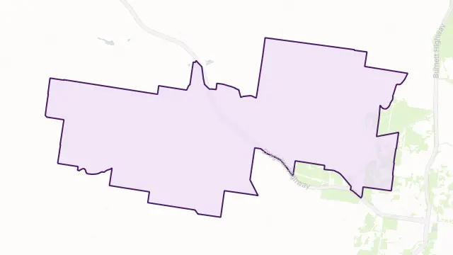 Barker Creek Flat Area Boundary Map