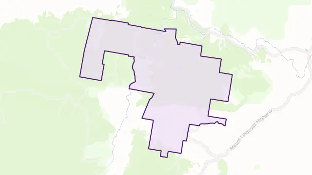 Barney View Area Boundary Map