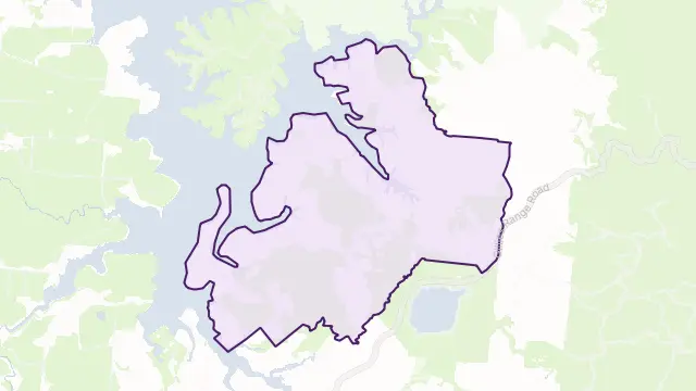 Barrine Area Boundary Map