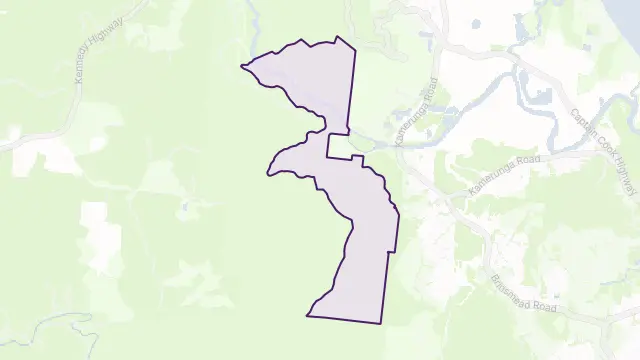 Barron Gorge Area Boundary Map