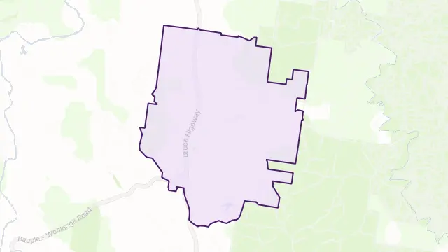 Bauple Area Boundary Map