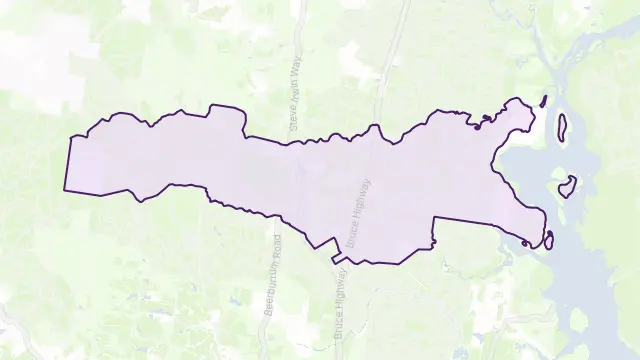 Beerburrum Area Boundary Map