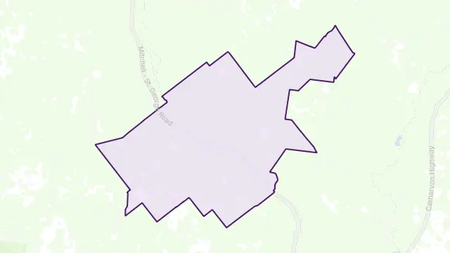 Begonia Area Boundary Map